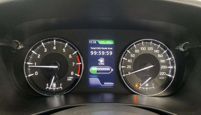 2023 Maruti Baleno  ZETA CNG 1.2L, CNG, Manual, 36,224 km, Odometer Image