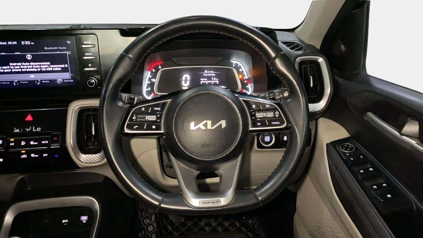 2022 KIA SONET HTX 1.5, Diesel, Manual, 35,904 km, Steering Wheel Close Up