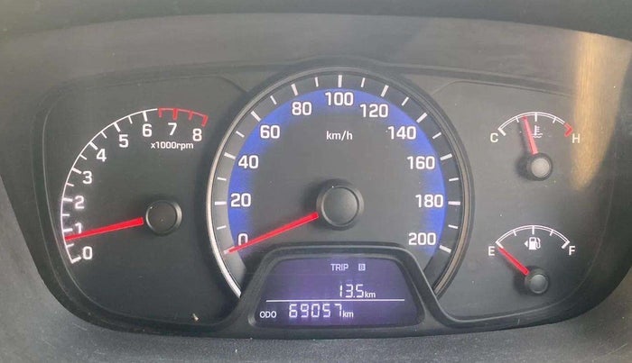 2014 Hyundai Xcent S (O) 1.2, Petrol, Manual, 69,053 km, Odometer Image