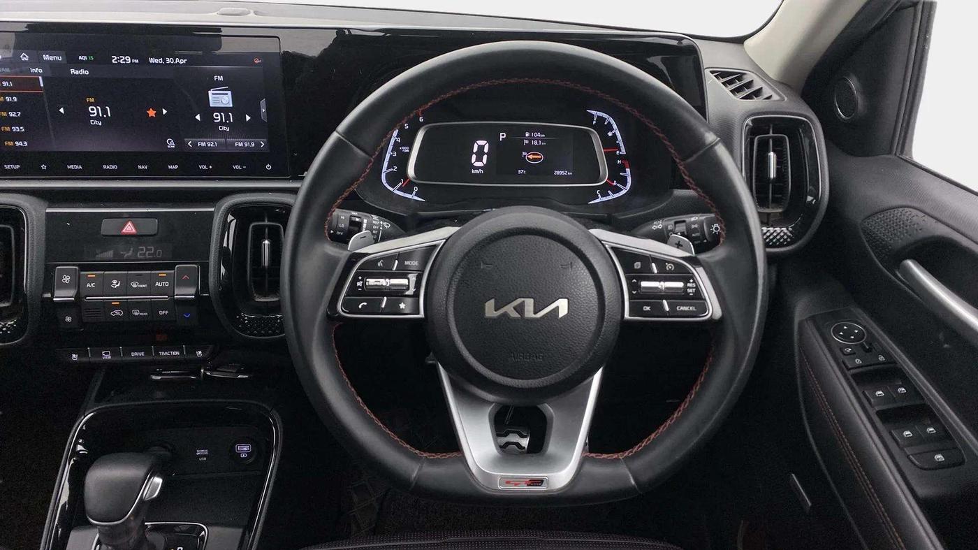 2021 KIA SONET GTX PLUS 1.5 AT, Diesel, Automatic, 29,027 km, Steering Wheel Close Up