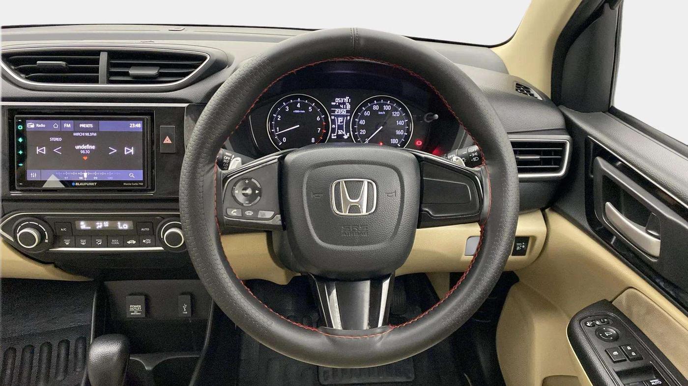 2018 Honda Amaze 1.2L I-VTEC V CVT, Petrol, Automatic, 53,815 km, Steering Wheel Close Up
