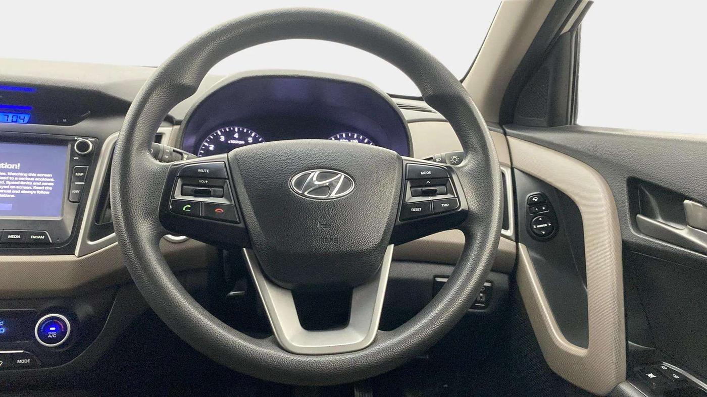 2017 Hyundai Creta SX PLUS 1.6 PETROL, Petrol, Manual, 46,500 km, Steering Wheel Close Up