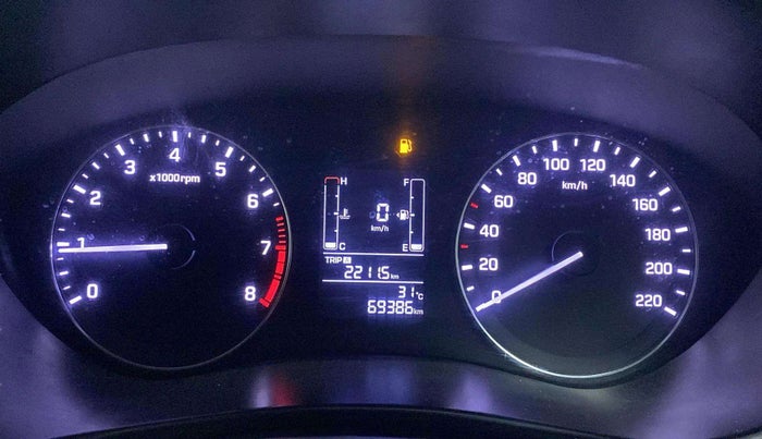 2017 Hyundai Elite i20 SPORTZ 1.2, Petrol, Manual, 69,367 km, Odometer Image