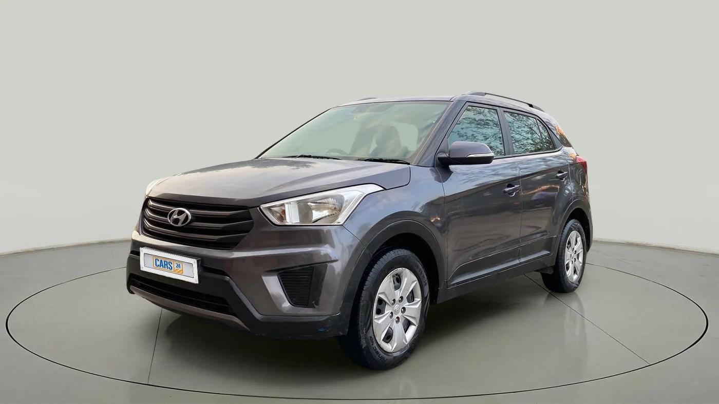 2017 Hyundai Creta E PLUS 1.6 PETROL, Petrol, Manual, 94,877 km, Left Front Diagonal