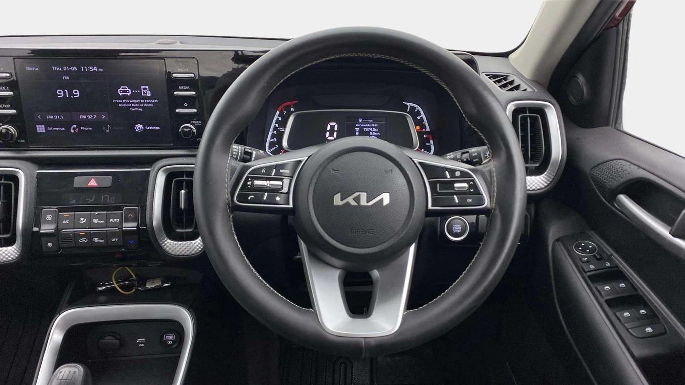 2021 KIA SONET HTK PLUS 1.0 IMT, Petrol, Manual, 36,224 km, Steering Wheel Close Up