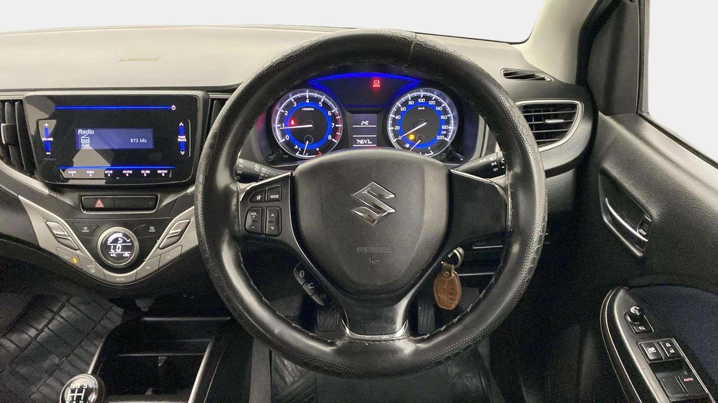 2019 Maruti Baleno DELTA PETROL 1.2, Petrol, Manual, 74,701 km, Steering Wheel Close Up