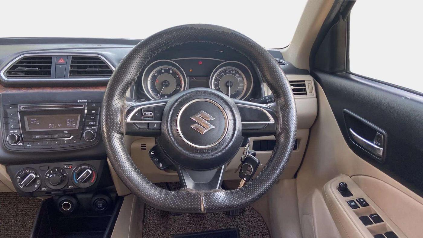 2019 Maruti Dzire VXI, Petrol, Manual, 33,033 km, Steering Wheel Close Up