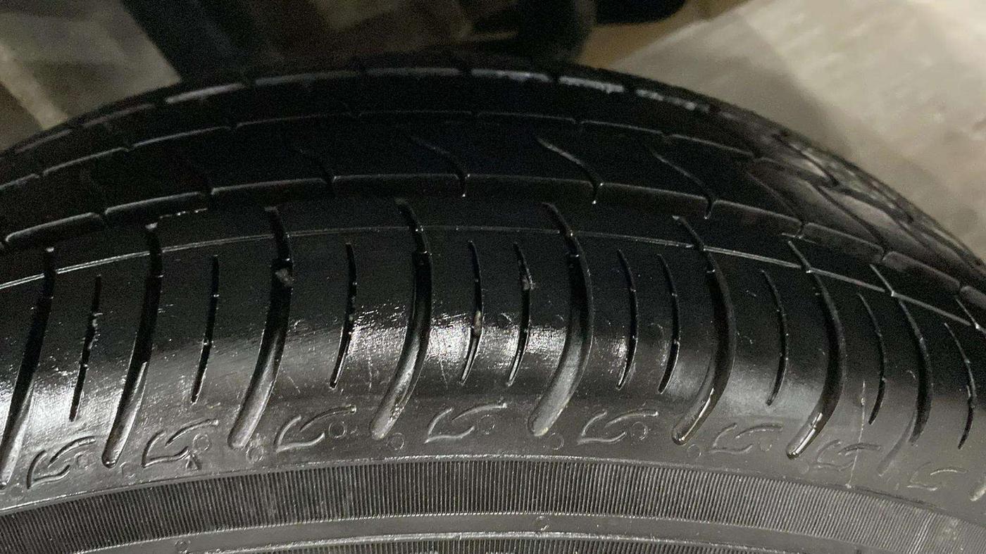 2023 Tata TIGOR XM CNG, CNG, Manual, 5,229 km, Left Rear Tyre Tread
