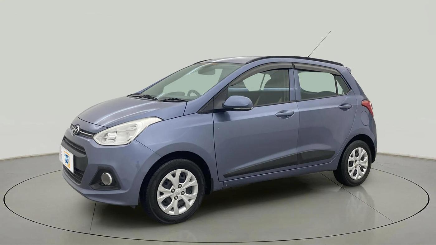2016 Hyundai Grand i10 SPORTZ 1.2 KAPPA VTVT, Petrol, Manual, 38,659 km, Left Front Diagonal