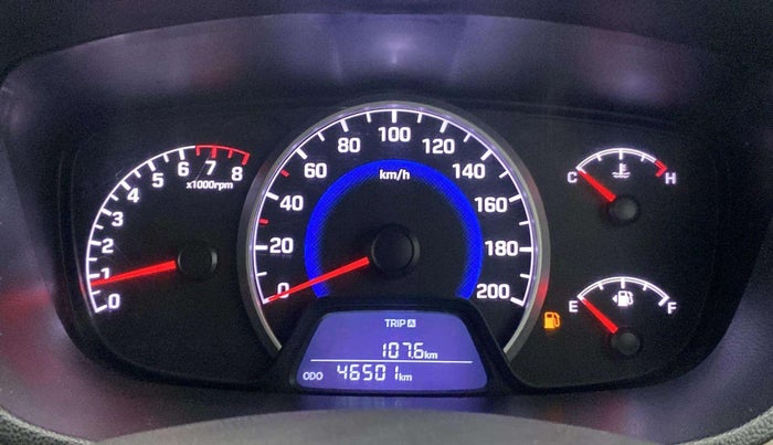 2017 Hyundai Grand i10 ASTA 1.2 KAPPA VTVT, CNG, Manual, 46,160 km, Odometer Image