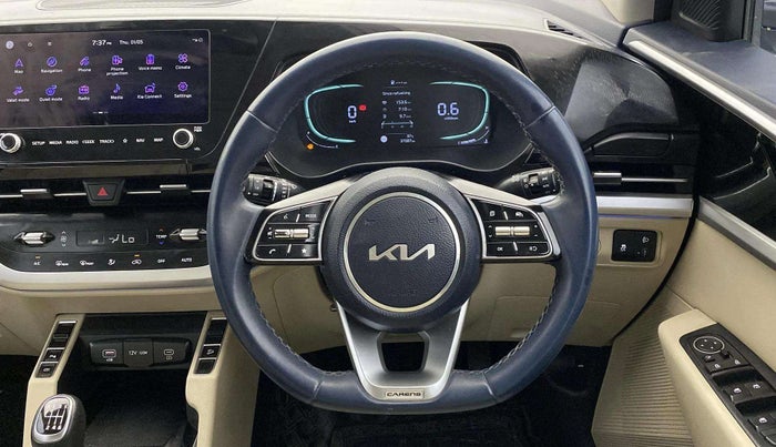 2022 KIA CARENS LUXURY 1.4 PETROL 7 STR, Petrol, Manual, 37,052 km, Steering Wheel Close Up
