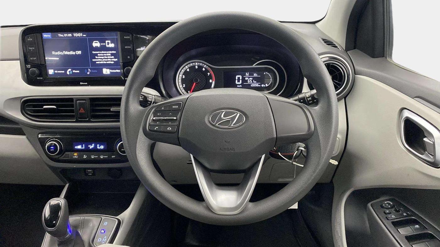 2021 Hyundai GRAND I10 NIOS SPORTZ AMT 1.2 KAPPA VTVT, Petrol, Automatic, 13,322 km, Steering Wheel Close Up