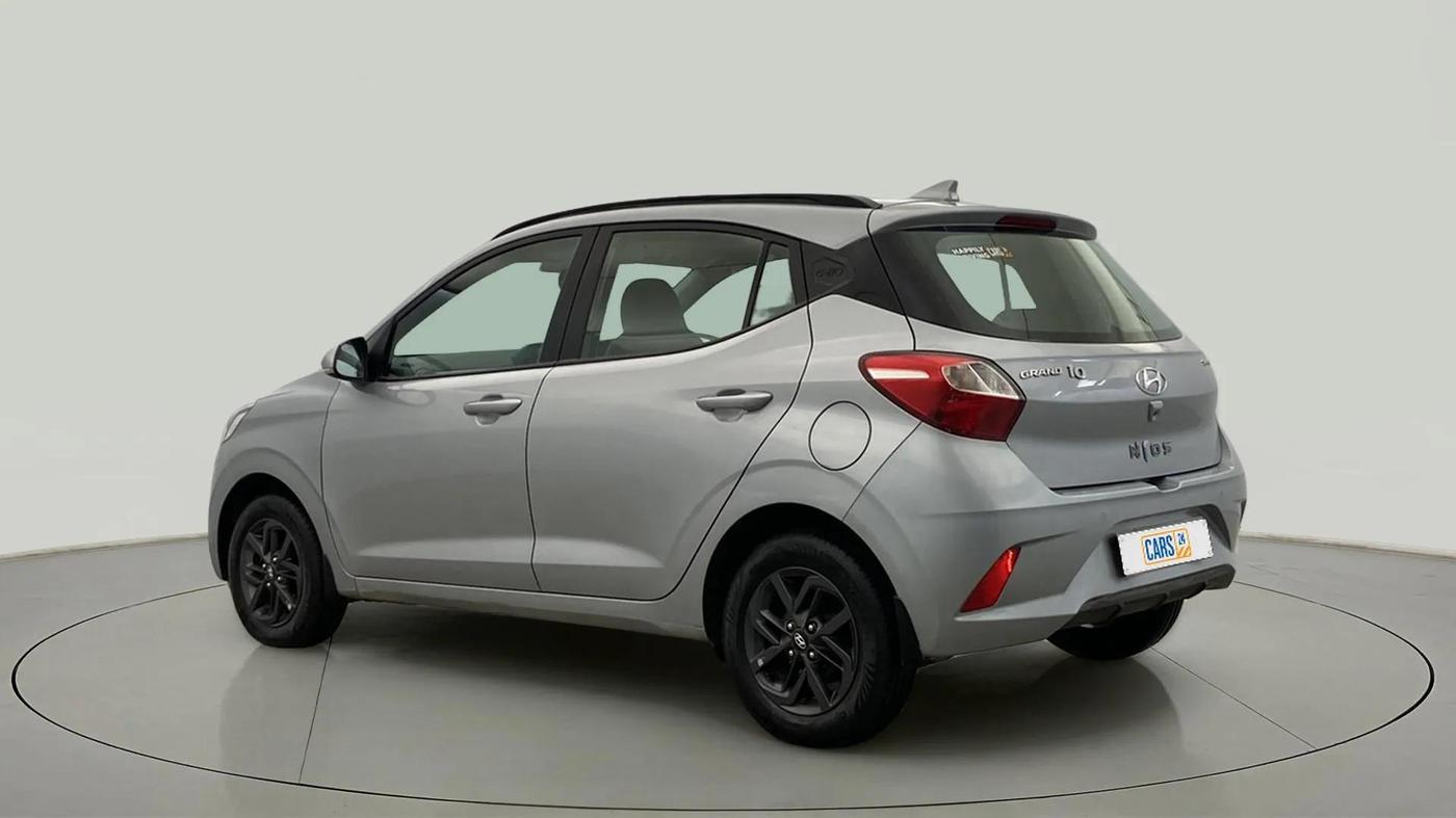 2021 Hyundai GRAND I10 NIOS SPORTZ AMT 1.2 KAPPA VTVT, Petrol, Automatic, 13,322 km, Left Back Diagonal