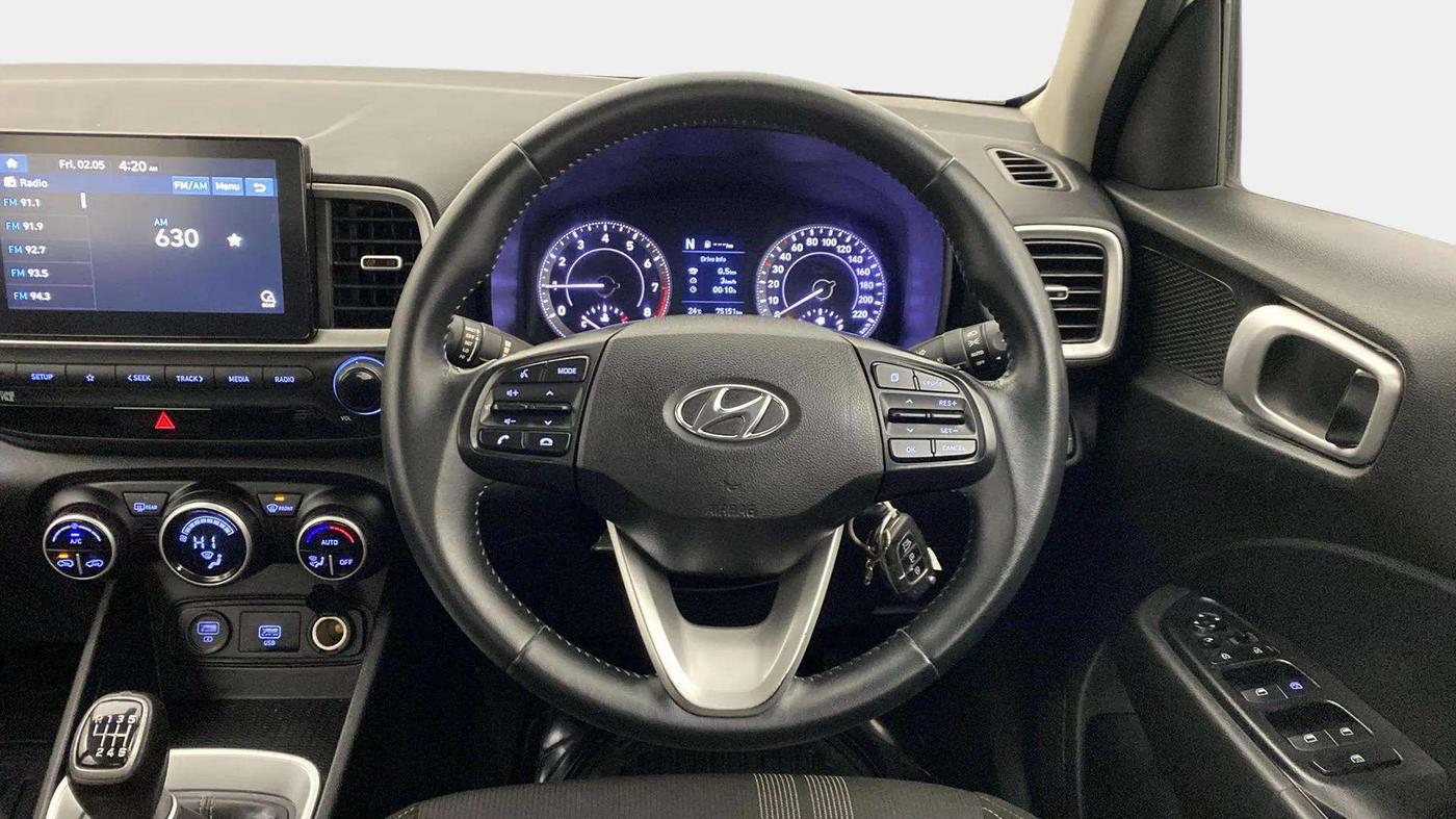 2020 Hyundai VENUE SX 1.0 TURBO IMT, Petrol, Manual, 75,349 km, Steering Wheel Close Up