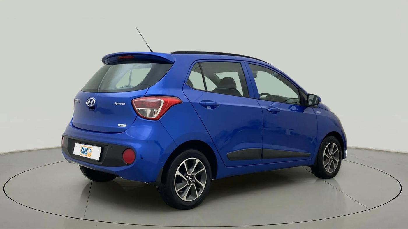 2019 Hyundai Grand i10 SPORTZ AT 1.2 KAPPA VTVT, Petrol, Automatic, 30,336 km, Right Back Diagonal