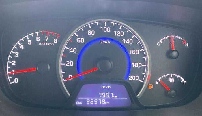 2017 Hyundai Grand i10 SPORTZ (O) 1.2 KAPPA VTVT, Petrol, Manual, 36,976 km, Odometer Image