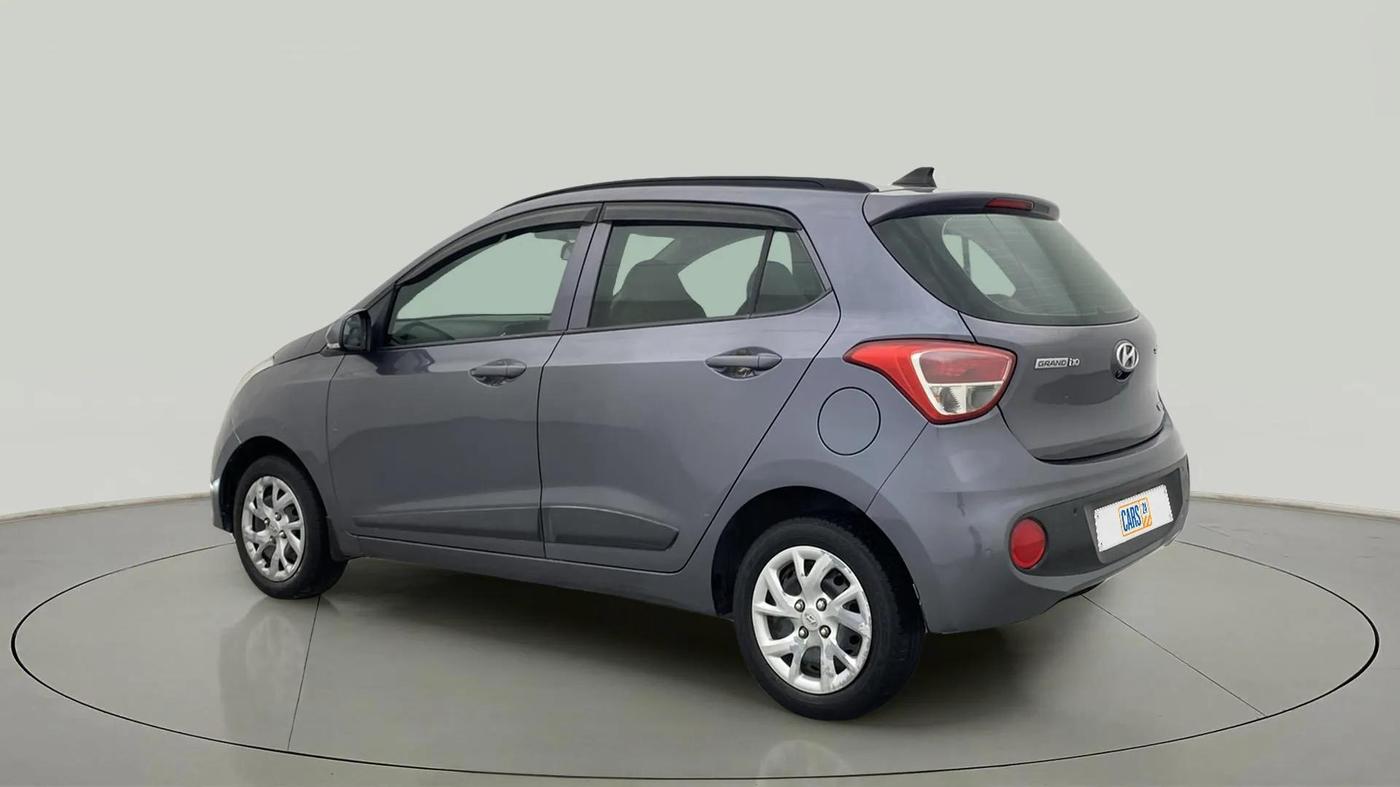 2017 Hyundai Grand i10 SPORTZ (O) 1.2 KAPPA VTVT, Petrol, Manual, 36,676 km, Left Back Diagonal