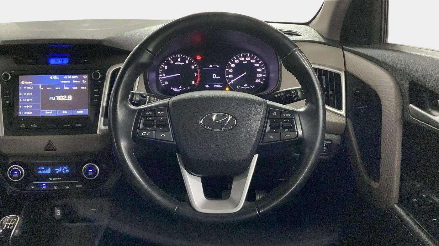 2018 Hyundai Creta SX (O) 1.6 PETROL, Petrol, Manual, 59,145 km, Steering Wheel Close Up