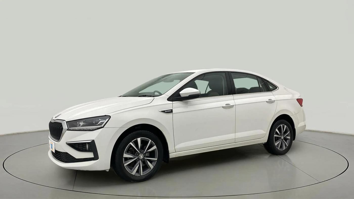 2022 Skoda SLAVIA STYLE 1.0L TSI AT, Petrol, Automatic, 19,051 km, Left Front Diagonal