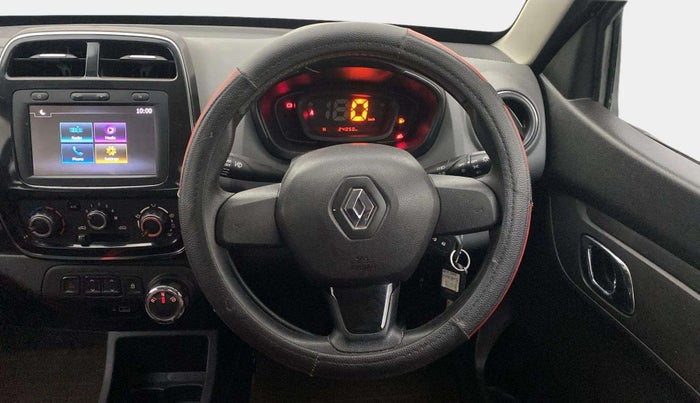 2019 Renault Kwid RXT 1.0 AMT (O), Petrol, Automatic, 24,047 km, Steering Wheel Close Up
