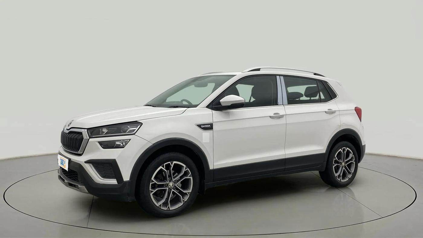 2021 Skoda KUSHAQ STYLE 1.0L TSI AT, Petrol, Automatic, 28,733 km, Left Front Diagonal