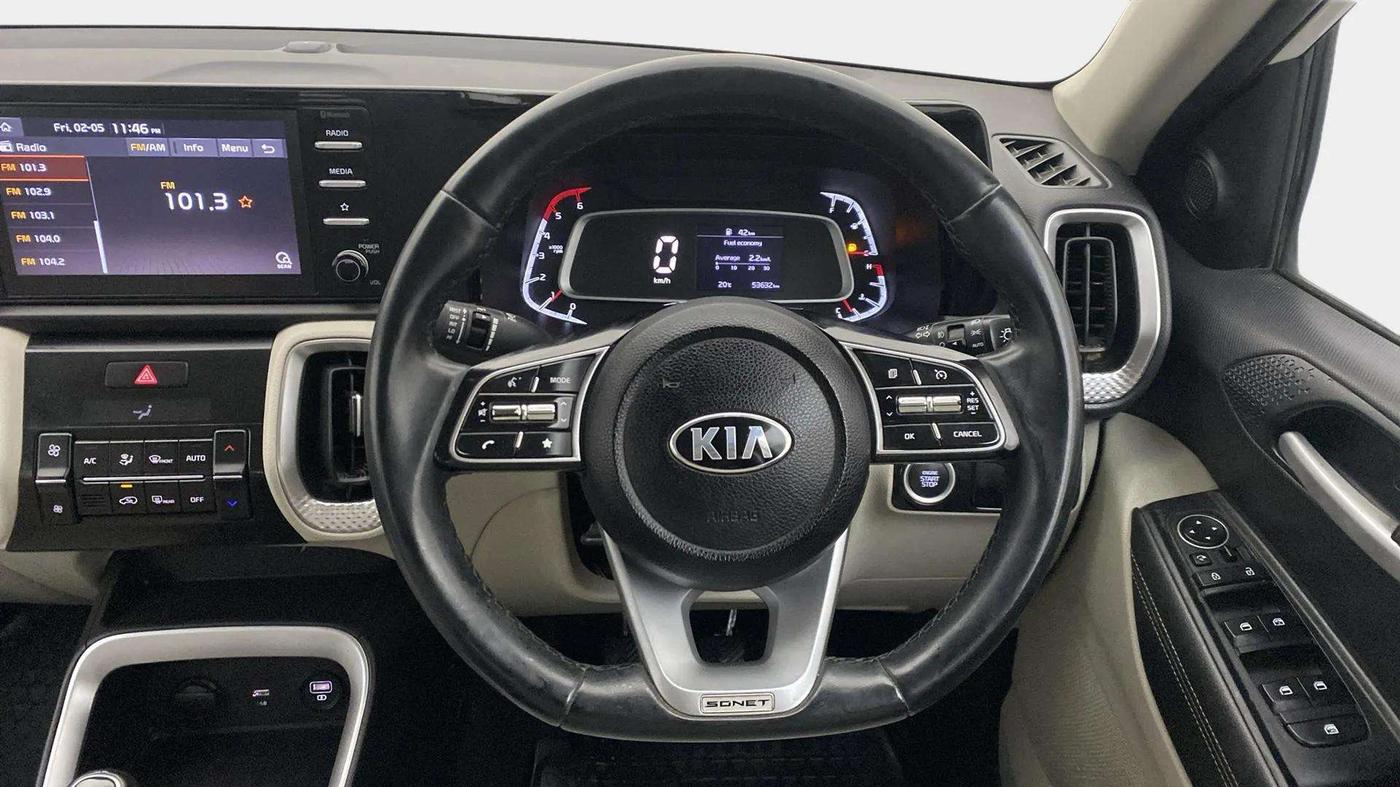 2020 KIA SONET HTX 1.5, Diesel, Manual, 53,682 km, Steering Wheel Close Up