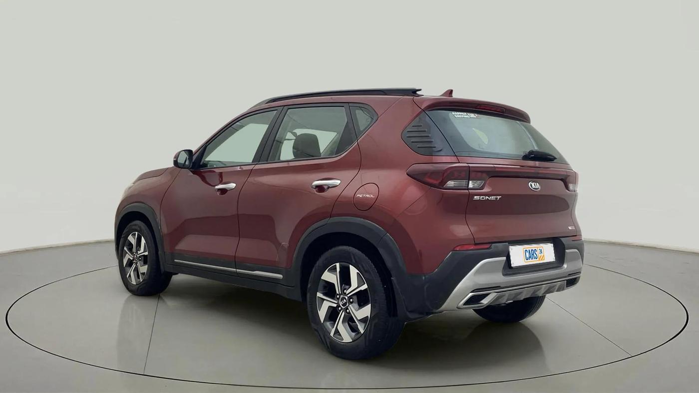 2021 KIA SONET HTX PLUS 1.0 IMT DUAL TONE, Petrol, Manual, 45,282 km, Left Back Diagonal
