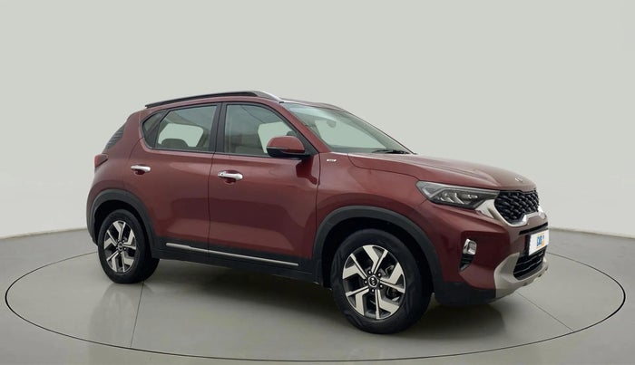 2021 KIA SONET HTX PLUS 1.0 IMT DUAL TONE, Petrol, Manual, 45,017 km, Right Front Diagonal