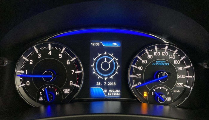 2019 Maruti Ciaz DELTA 1.5 SHVS MT PETROL, Petrol, Manual, 60,724 km, Odometer Image