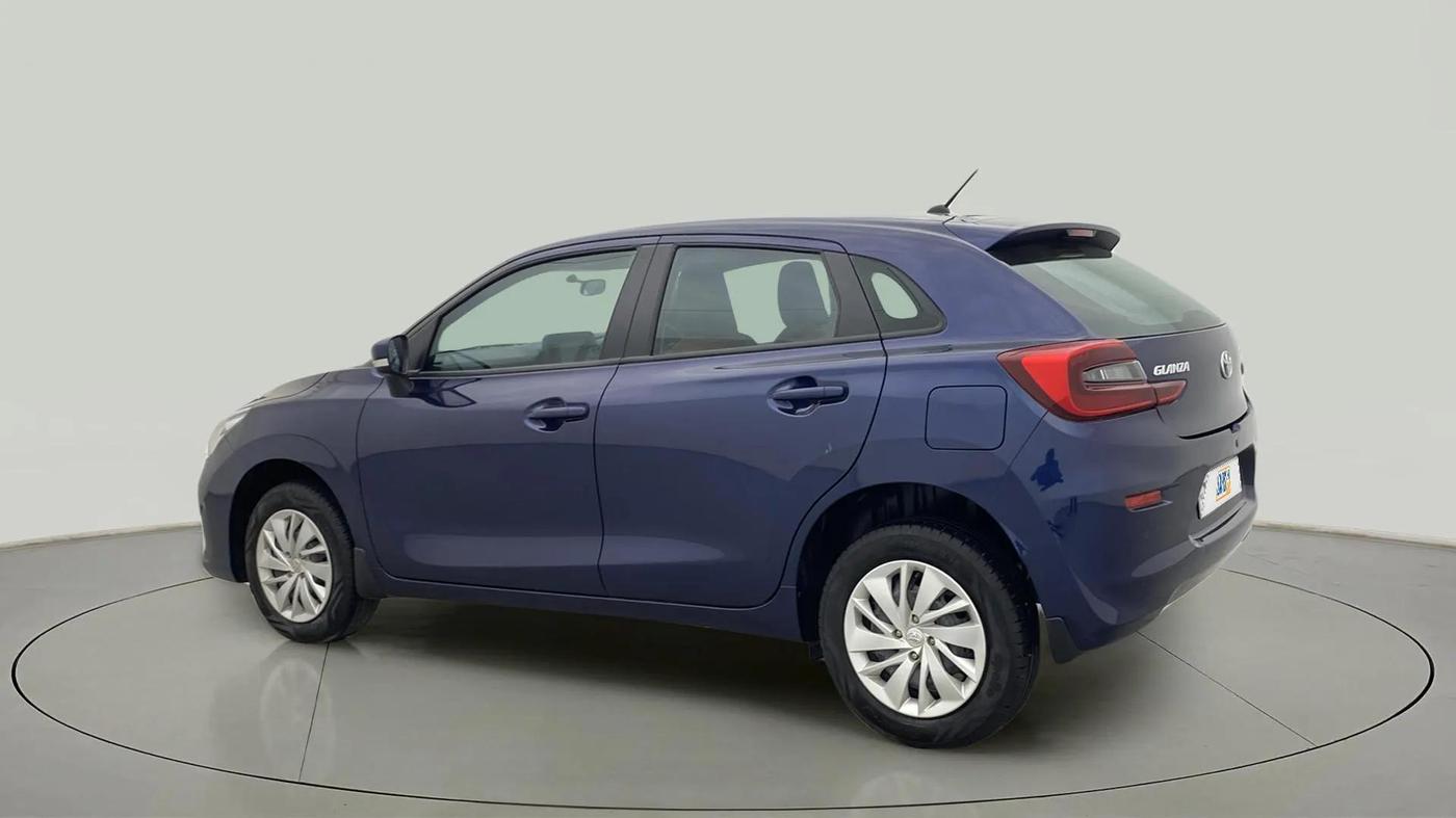2023 Toyota Glanza S, Petrol, Manual, 8,908 km, Left Back Diagonal