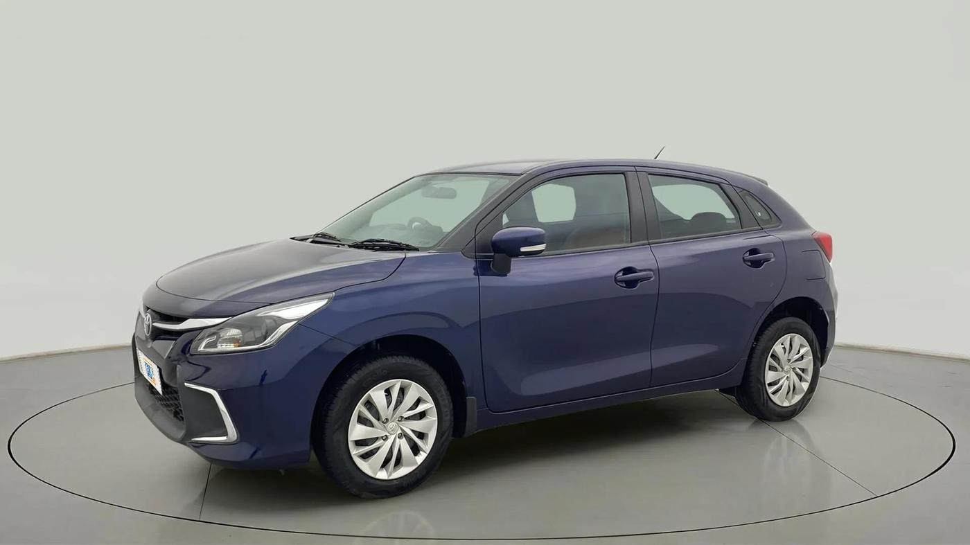 2023 Toyota Glanza S, Petrol, Manual, 8,908 km, Left Front Diagonal