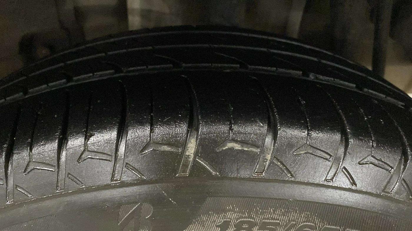 2022 Tata TIGOR XZ PLUS CNG, CNG, Manual, 72,310 km, Left Rear Tyre Tread