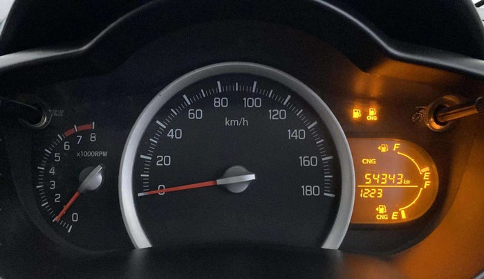2018 Maruti Celerio VXI CNG, CNG, Manual, 54,400 km, Odometer Image