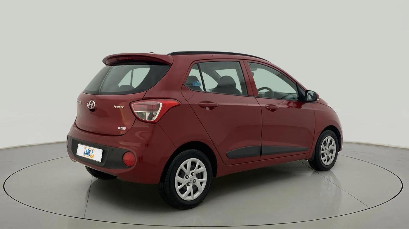 2019 Hyundai Grand i10 SPORTZ 1.2 KAPPA VTVT, Petrol, Manual, 33,844 km, Right Back Diagonal