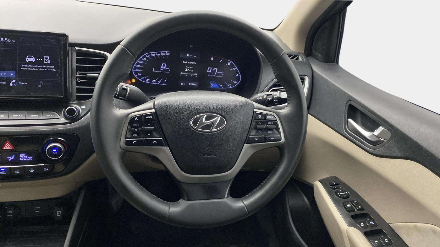 2021 Hyundai Verna SX 1.5 VTVT, Petrol, Manual, 83,514 km, Steering Wheel Close Up