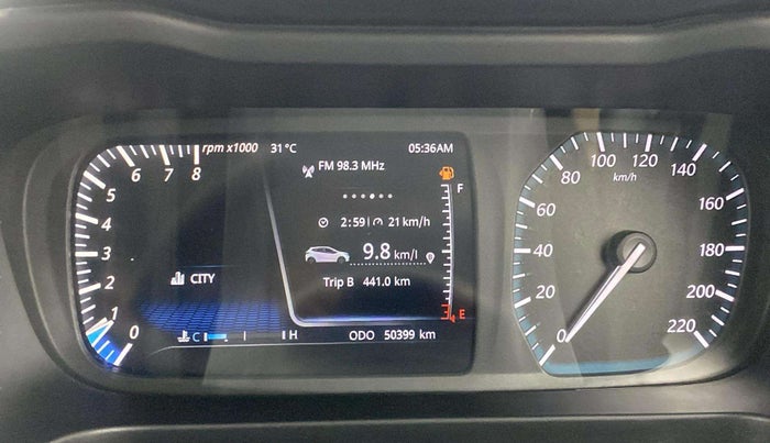 2020 Tata ALTROZ XZ PETROL, Petrol, Manual, 50,328 km, Odometer Image