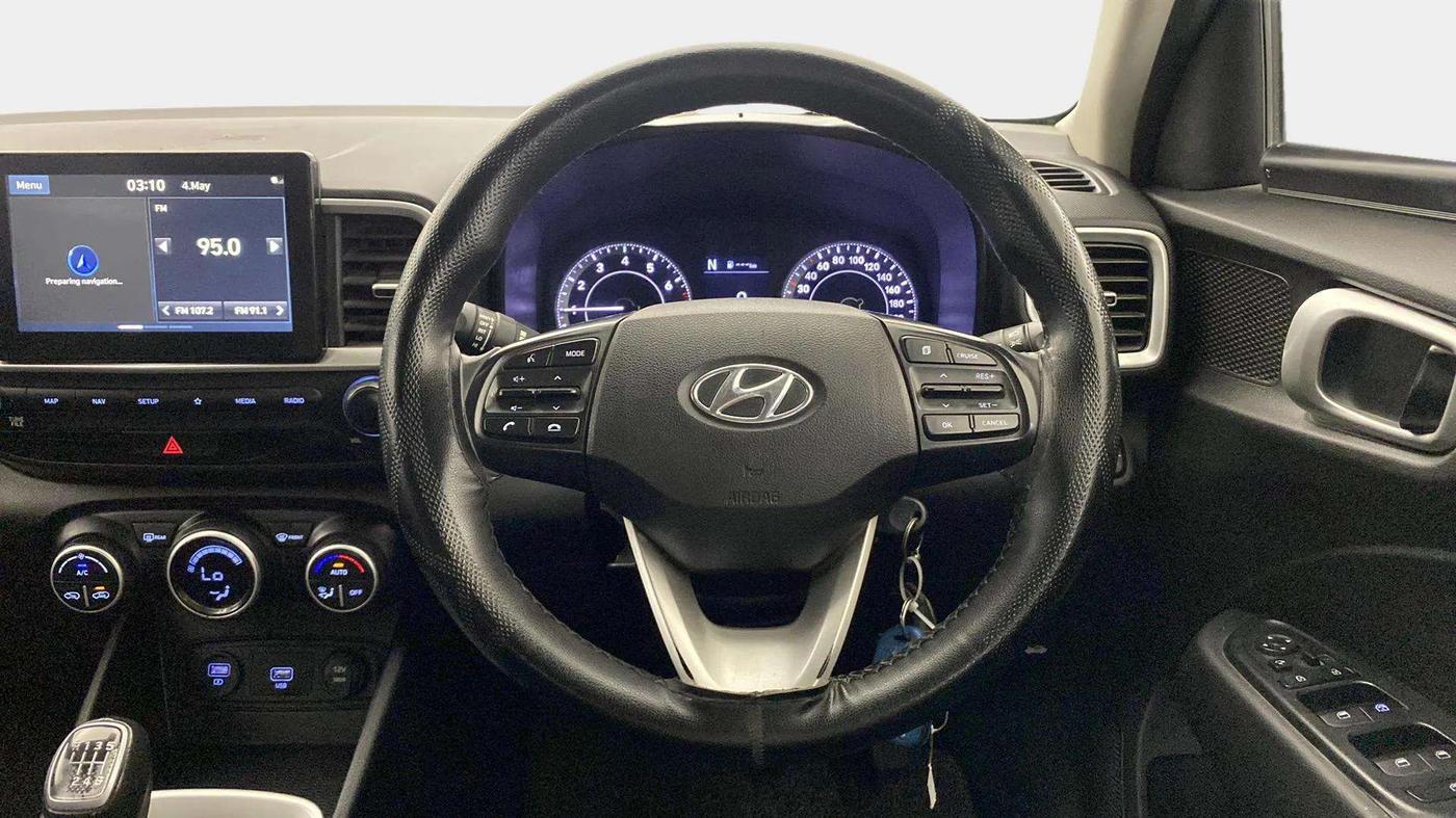 2020 Hyundai VENUE SX 1.0 TURBO IMT, Petrol, Manual, 36,245 km, Steering Wheel Close Up