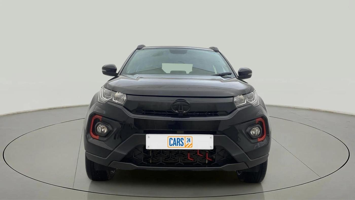 2023 Tata NEXON XZ PLUS LUX SUNROOF RED DARK PETROL, Petrol, Manual, 24,126 km, Front