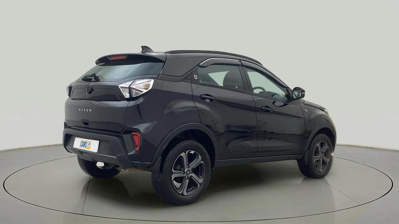 2023 Tata NEXON XZ PLUS LUX SUNROOF RED DARK PETROL, Petrol, Manual, 24,126 km, Right Back Diagonal