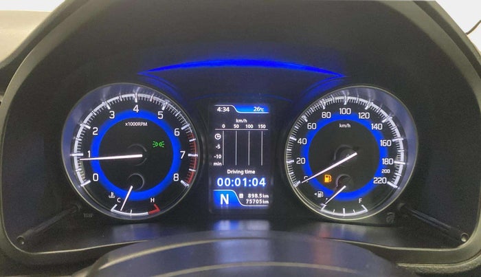 2021 Toyota Glanza V CVT, Petrol, Automatic, 75,665 km, Odometer Image
