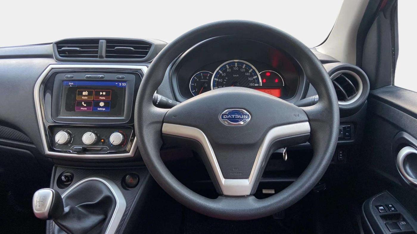 2020 Datsun Go T(O), Petrol, Manual, 17,668 km, Steering Wheel Close Up
