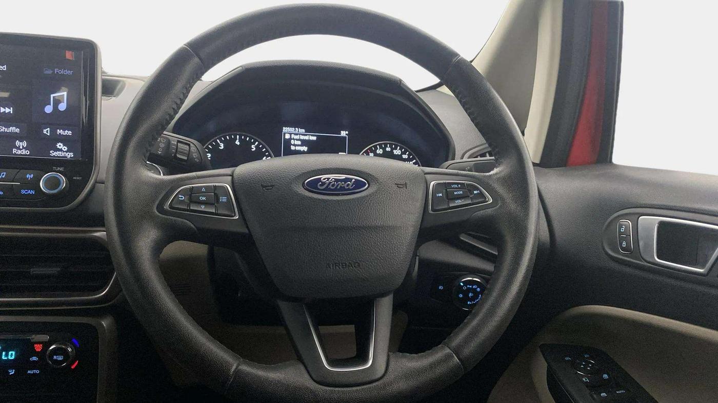 2019 Ford Ecosport TITANIUM + 1.5L PETROL, Petrol, Manual, 22,584 km, Steering Wheel Close Up