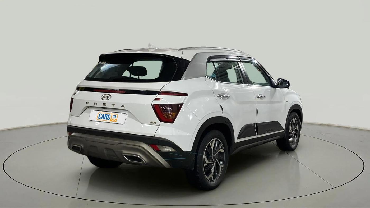 2020 Hyundai Creta SX (O) IVT 1.5 PETROL, Petrol, Automatic, 1,00,707 km, Right Back Diagonal