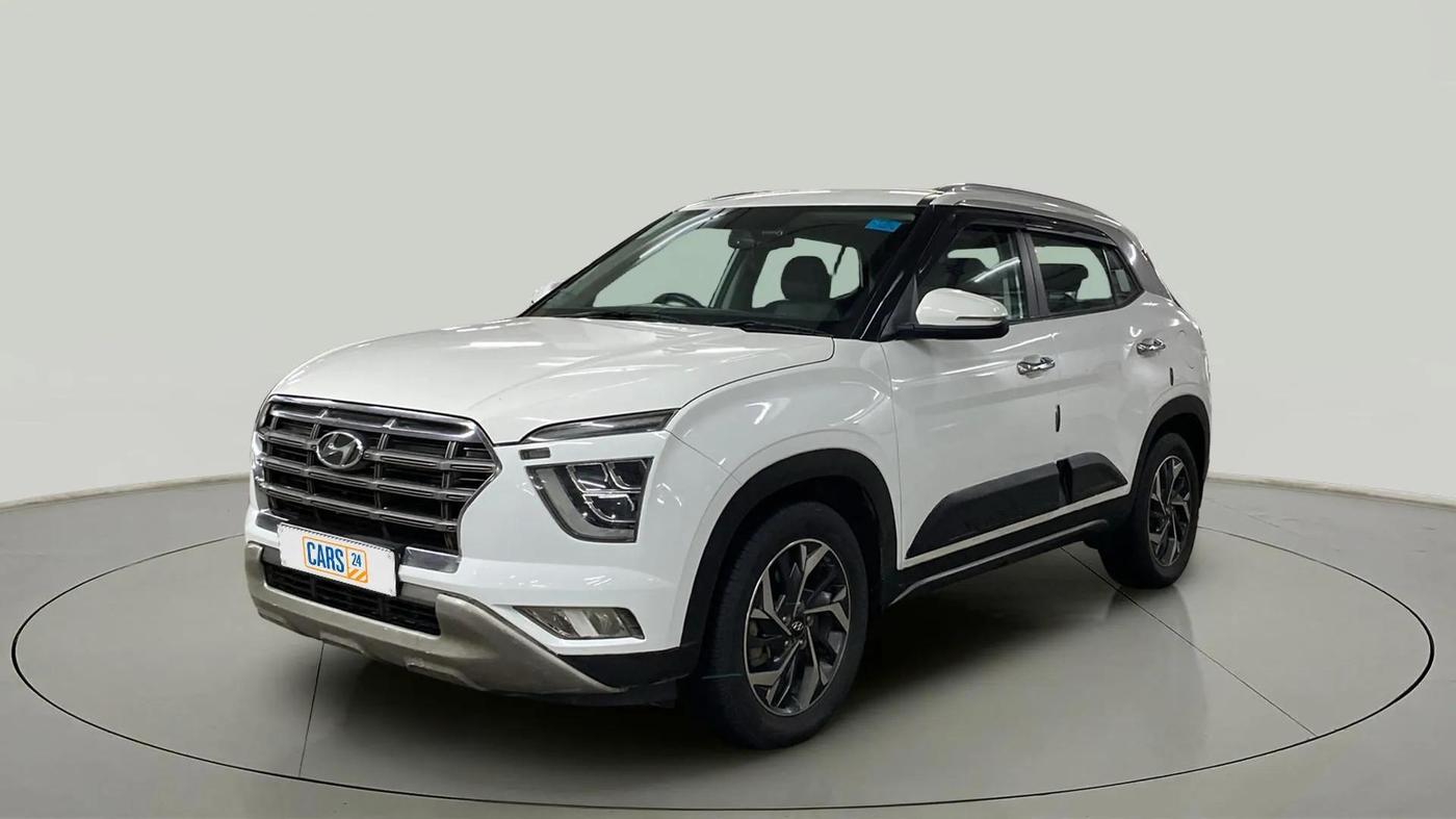 2020 Hyundai Creta SX (O) IVT 1.5 PETROL, Petrol, Automatic, 1,00,707 km, Left Front Diagonal