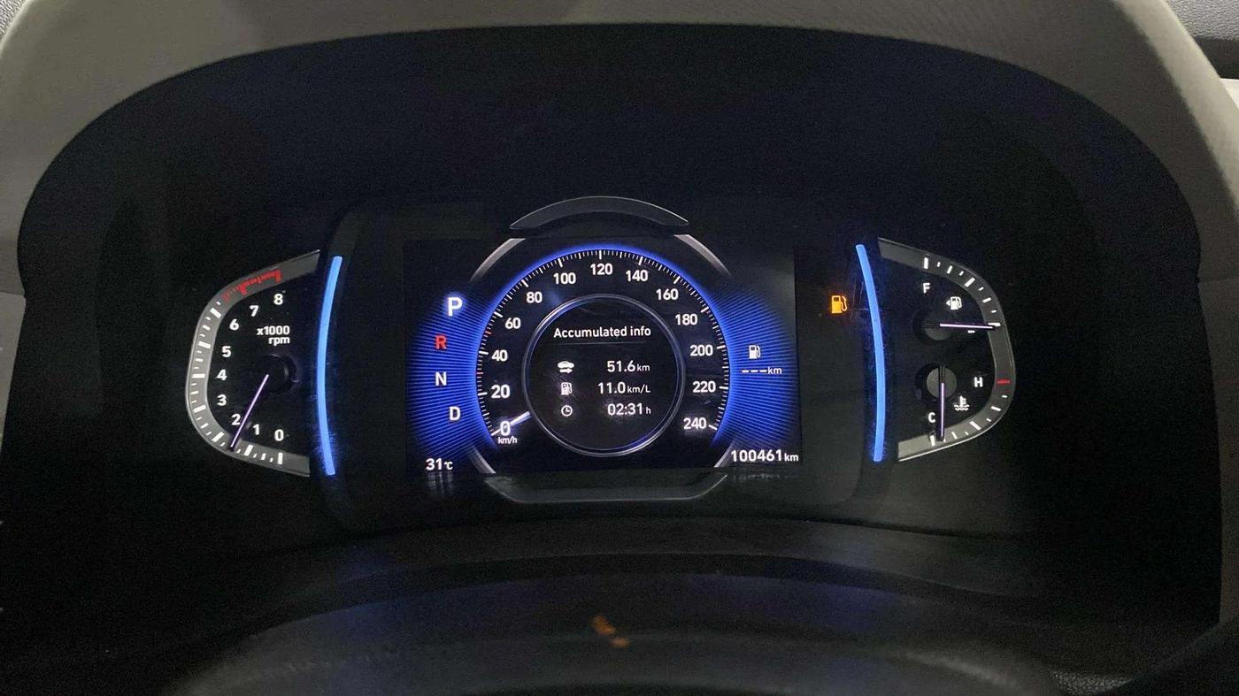 2020 Hyundai Creta SX (O) IVT 1.5 PETROL, Petrol, Automatic, 1,00,707 km, Odometer Image
