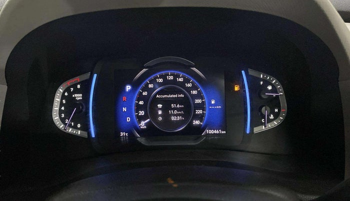 2020 Hyundai Creta SX (O) IVT 1.5 PETROL, Petrol, Automatic, 1,00,407 km, Odometer Image