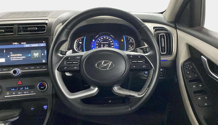 2020 Hyundai Creta SX (O) IVT 1.5 PETROL, Petrol, Automatic, 1,00,407 km, Steering Wheel Close Up