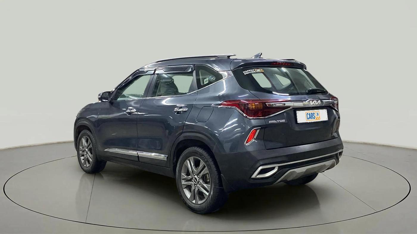 2021 KIA SELTOS HTX IVT 1.5 PETROL, Petrol, Automatic, 28,844 km, Left Back Diagonal