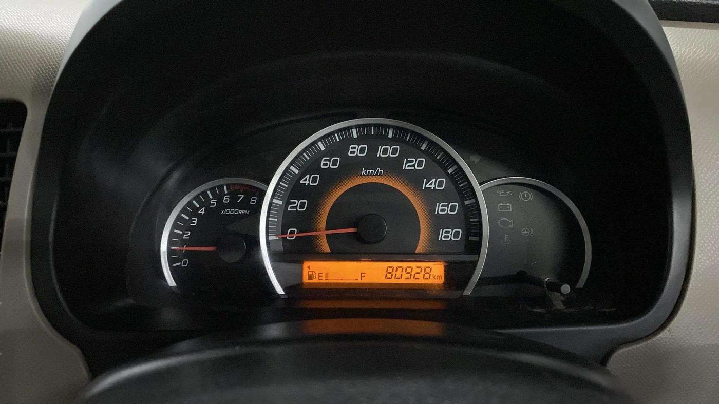 2014 Maruti Wagon R 1.0 VXI, Petrol, Manual, 80,969 km, Odometer Image