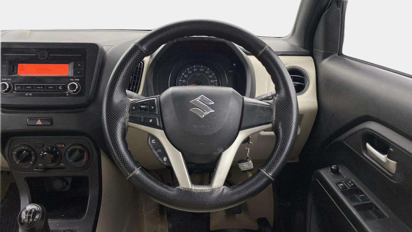 2019 Maruti New Wagon-R VXI 1.2, Petrol, Manual, 94,249 km, Steering Wheel Close Up